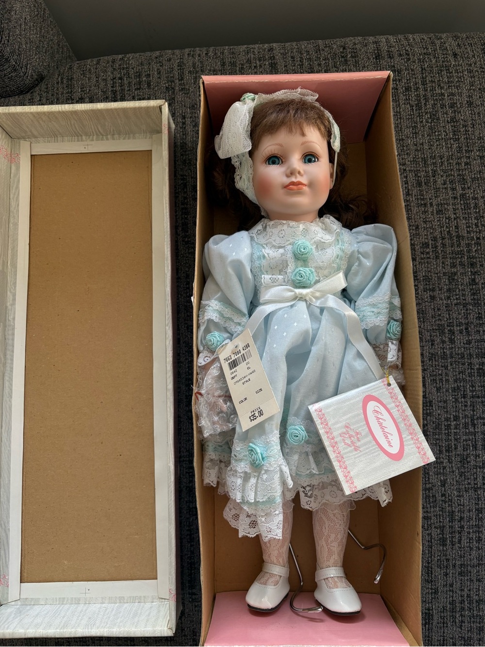 Chatelaine Porcelain Doll from the 1990s NWB
